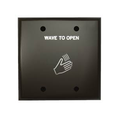 913 x B Dormakaba Rutherford Controls Touch less Push Plate Includes Single and Double Gang Black Face Plates